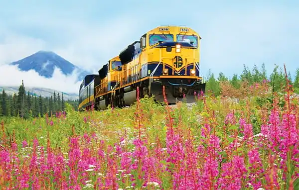Alaska Railroad along Turnagain Arm